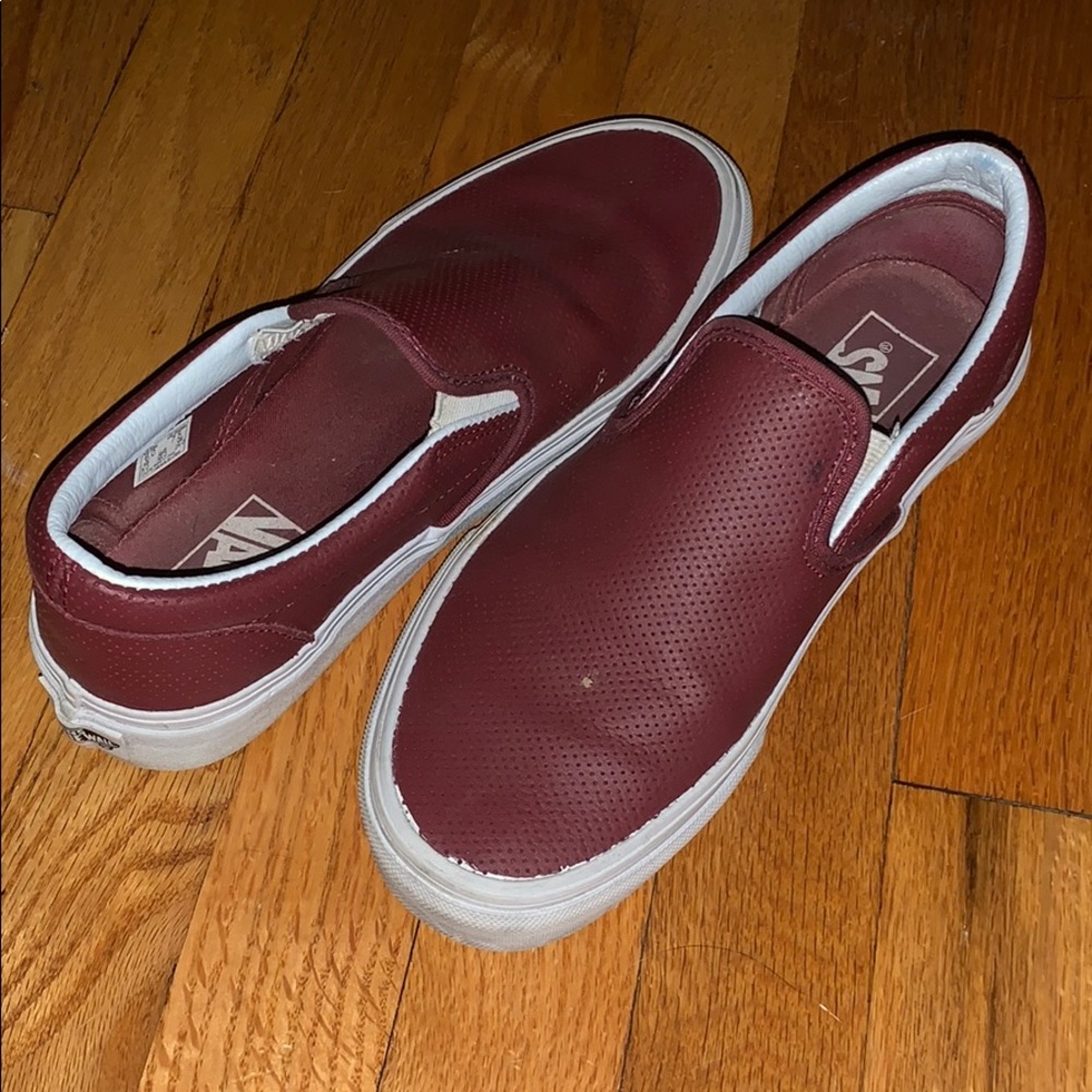Burgundy Vans!!